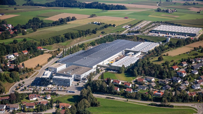 Liebherr Werk in Ochsenhausen, Draufsicht von oben