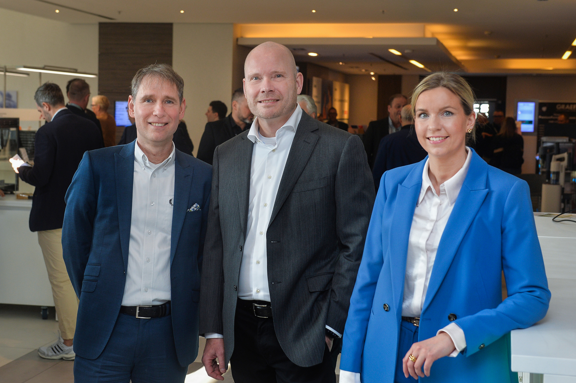 Der neue ElectronicPartner Vorstand 2026 - Matthias Assmann, Greta Ziob, Patrick van Tent